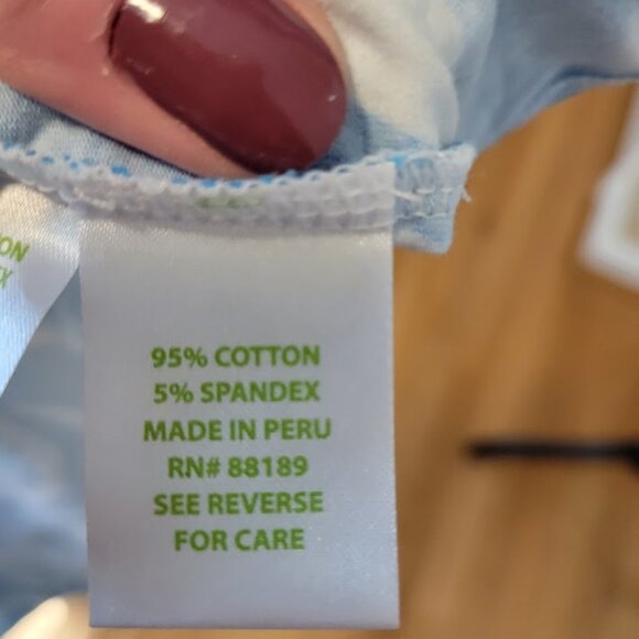 Lilly Pulitzer Tabbie Tank Top in Blue Crush Bamboom Print – Size Large - Picture 3 of 4